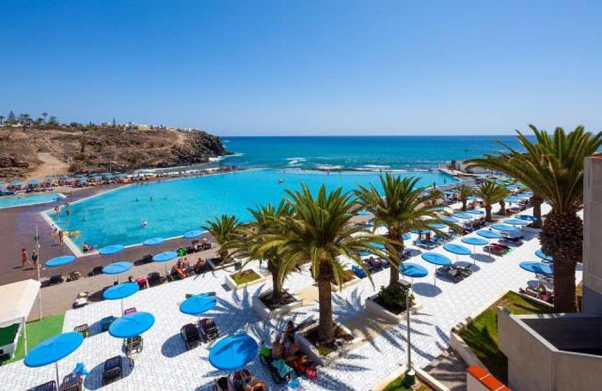 Beach-Front Tenerife Sth Sea And Pool View Costa Del Silencio Bagian luar foto